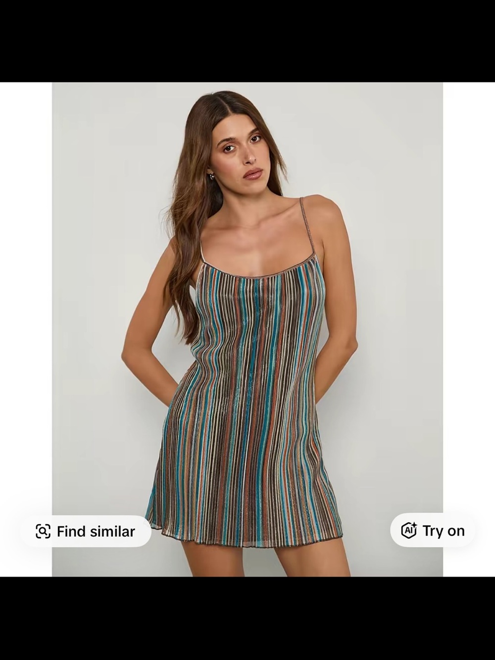 Striped Mini Dress - Picture 6 of 6